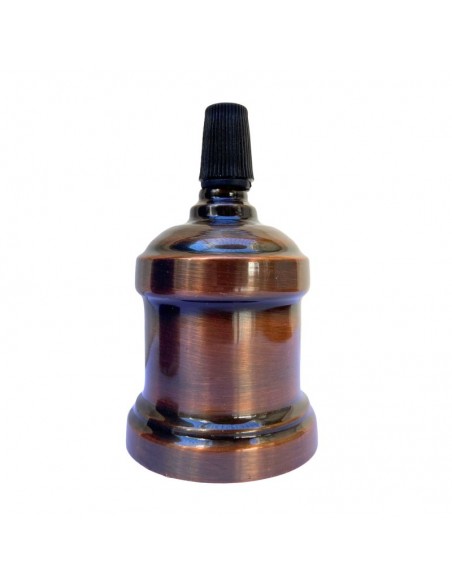 PORTALAMPARA METALICO VINTAGE COBRE VIEJO