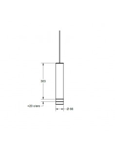 COLGANTE DECO DICRO GU10 32CM - 2 AROS - BLANCO 2