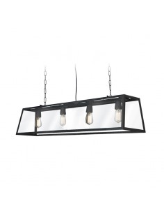 COLGANTE PILAR C/ ACRILICO 100X30 4 LUCES E27