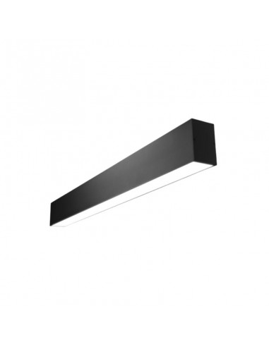 LISTON LED TIMBER P/ 1 TUBO LED NEGRO 18W