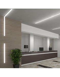 PLAFON EMBUTIR RIGA LED 40W NEGRO LUZ NEUTRA 6600LM 170CM 2