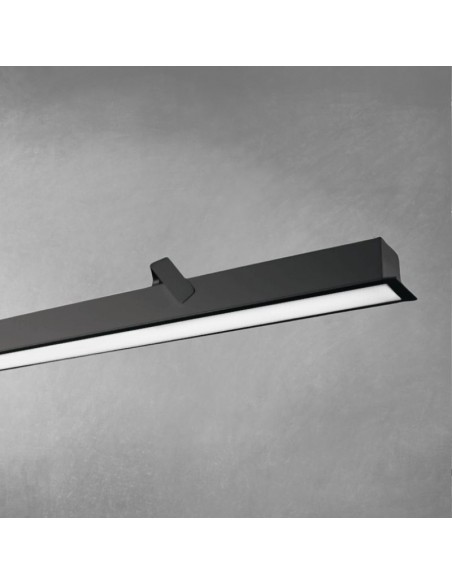 PLAFON EMBUTIR RIGA LED 40W NEGRO LUZ NEUTRA 6600LM 170CM