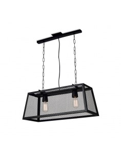 COLGANTE PILAR C/ MALLA  70X30 2 LUCES E27