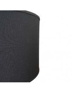 PANTALLA VELADOR CILINDRO 40X20 LISO NEGRO 2