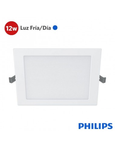 PANEL EMBUTIR LED PHILIPS CUADRADO 12W LUZ FRIA 15CM