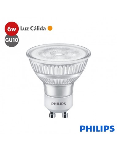 LAMPARA DICRO LED PHILIPS  6W/827 (70W) CLASSIC GU10