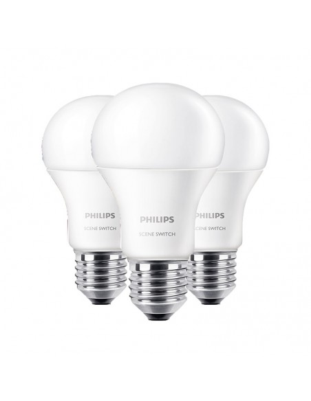 LAMPARA LED PHILIPS SCENE SWITCH 3STEP A60 9W LUZ FRIA