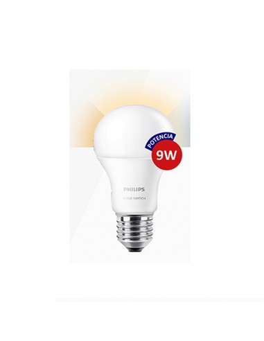 LAMPARA LED PHILIPS SCENE SWITCH 3STEP A60 9W...