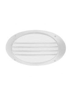TORTUGA OVAL POLIPROPILENO C/ REJA ARO ALTO BLANCO E27