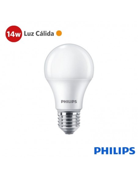 LAMPARA LED PHILIPS ECOHOME 14W LUZ CALIDA 3000K
