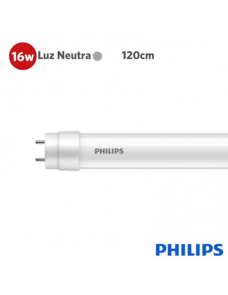 TUBO LED PHILIPS ECOFIT 16W LUZ NEUTRA 1200MM 1600LM