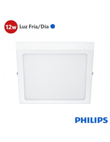 PLAFON LED PHILIPS CUADRADO 12W LUZ FRIA 15CM