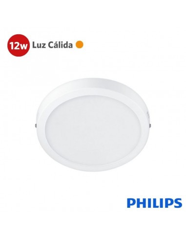 PLAFON LED PHILIPS REDONDO 12W LUZ CALIDA 17CM