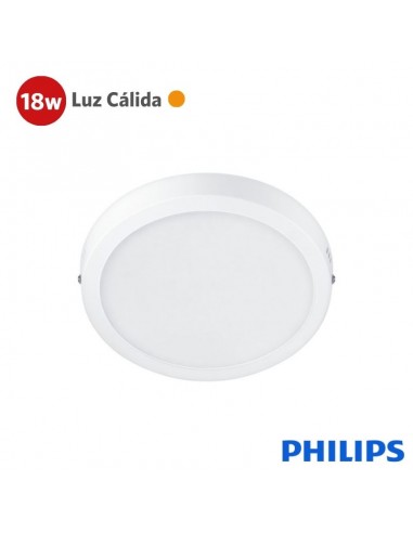 PLAFON LED PHILIPS REDONDO 18W LUZ CALIDA 20CM