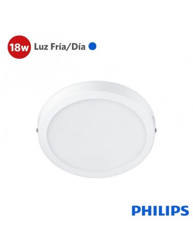 PLAFON LED PHILIPS REDONDO 18W LUZ FRIA 20CM