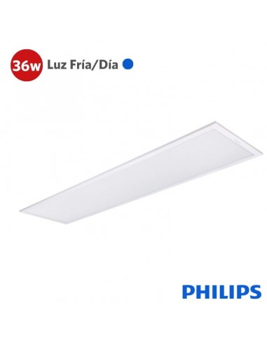 PANEL EMBUTIR LED PHILIPS RECTANG 36W LUZ FRIA 120X30CM