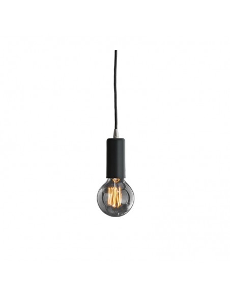 COLGANTE AEDENA PORT. NEGRO CABLE TEXTIL NEGRO