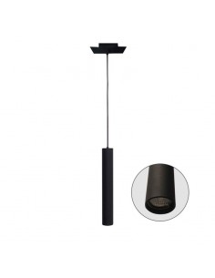 COLGANTE MAC 1 LUZ GU10  5,9X40CM NEGRO 2