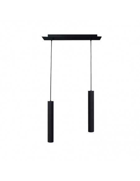 COLGANTE MAC 2 LUZ GU10  5,9X40CM NEGRO