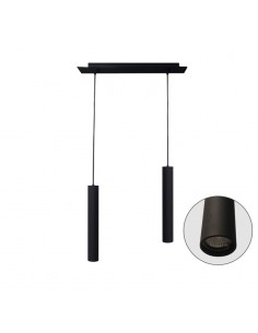 COLGANTE MAC 2 LUZ GU10  5,9X40CM NEGRO 2