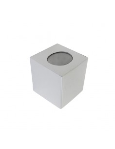 APLIQUE UNIDIRECCIONAL CUBO 1005 1 LUZ GU10 BLANCO