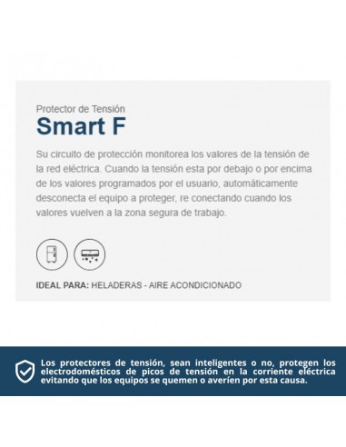 PROTECTOR TENSION ENCHUFABLE SMART F 2100W 10A TRV