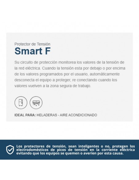 PROTECTOR TENSION ENCHUFABLE SMART F 2100W 10A TRV