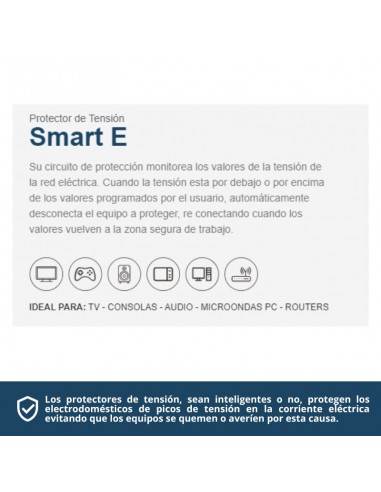 PROTECTOR TENSION ENCHUFABLE SMART E 2100W 10A TRV