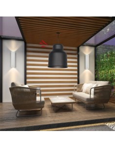 COLGANTE TRELEW MAXI 30X35 E27  NEGRO TEXTURADO 2