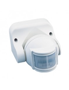 SENSOR DETECTOR MOVIMIENTO PARED/TECHO 180º BLANCO