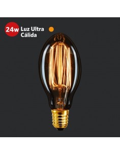 LAMPARA ANTIQUE FILAMENTO BT54 24W LUZ CALIDA