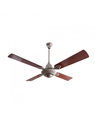 VENTILADOR TECHO MADERA 4 PAL. 5 VELOC. PLATIL MAC