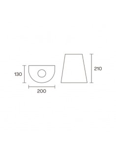 APLIQUE UNIDIRECCIONAL 2850 1 LUZ GU10 GRAFITO FW 2