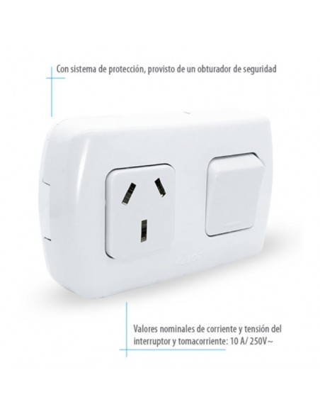 LLAVE EXTERIOR TEKNA 1 PUNTO Y TOMA - KALOP