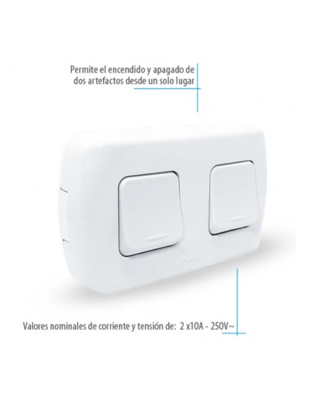 LLAVE EXTERIOR TEKNA EXTERIOR 2 PUNTOS - KALOP