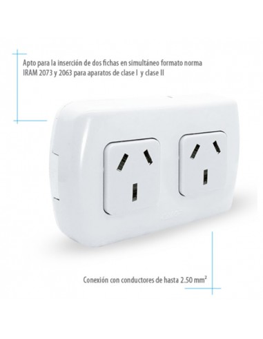 LLAVE EXTERIOR TEKNA EXTERIOR 2 TOMAS - KALOP