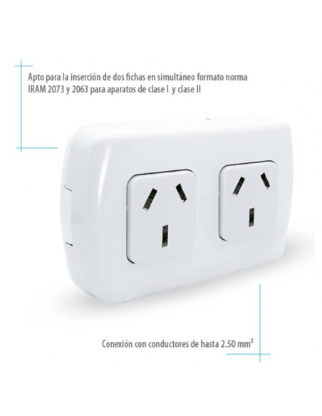 LLAVE EXTERIOR TEKNA EXTERIOR 2 TOMAS - KALOP