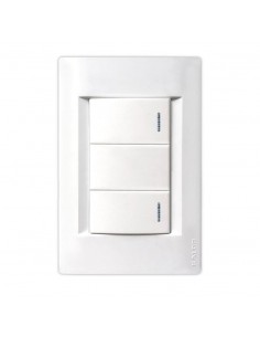 LLAVE CIVIL EMBUTIR BLANCO 2 PUNTOS - KALOP