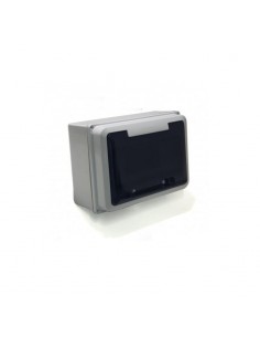 CAJA EXTERIOR GENROD IP65 12MOD C/P FUME.(161200G)
