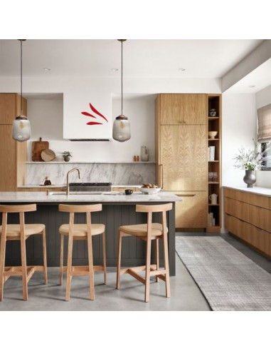 COLGANTE VIDRIO GENOVEZ CHICO 27X16 COBRE E27