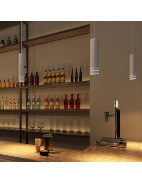 COLGANTE DECO AR111 33CM - 2 AROS -NEGRO