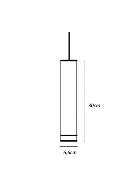COLGANTE DECO DICRO GU10 325MM 2 AROS NEGRO