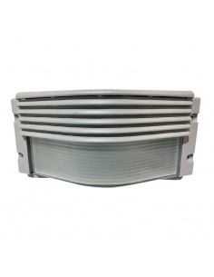 APLIQUE PARED GIARDINO C/ VISERA APTO LED EXTERIOR GRIS