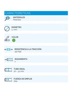 CINTA PASACABLE VIYILANT POLIESTER 3MM   20MTS 2