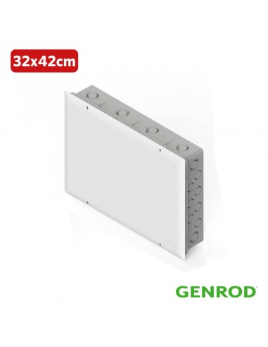 CAJA PASO EMBUTIR PVC GENROD 32X42 CON TAPA