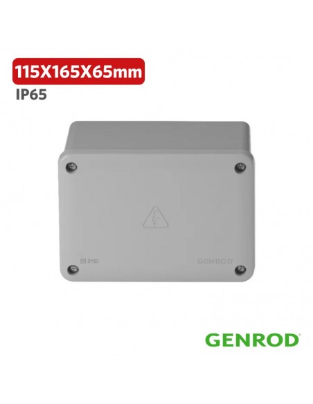 CAJA PASO PVC GENROD 115X165X 65 IP65