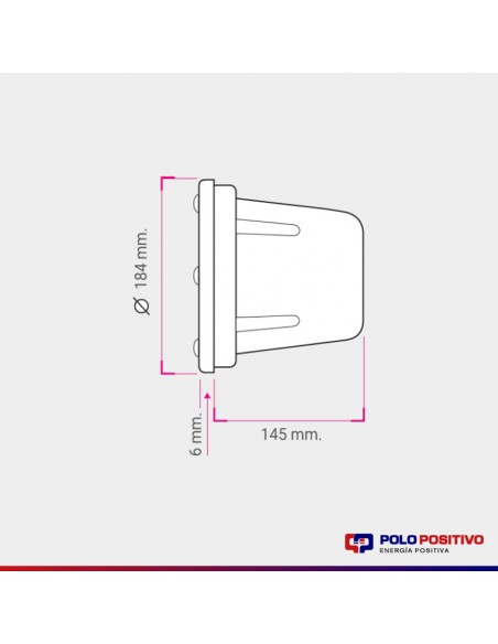 ARTEFACTO EMBUTIR PARA PILETA LAGO-100 PARA AR-111