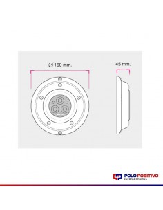 ARTEFACTO PARA PILETA LAGUNA 50 ESP. P/LEDS. VACIO 2