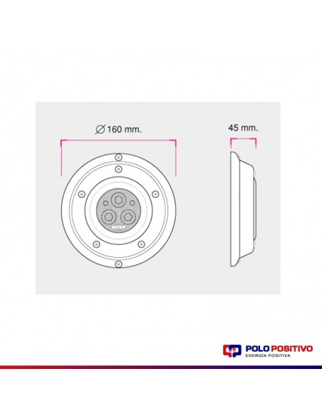 ARTEFACTO PARA PILETA LAGUNA 50 ESP. P/LEDS. VACIO