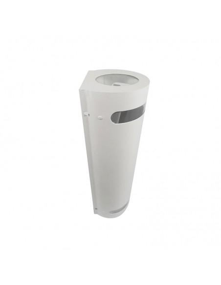 APLIQUE BIDIRECCIONAL SEMICIRC 2 LUCES GU10 BLANCO C/ LUCERA